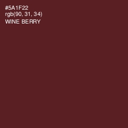 #5A1F22 - Wine Berry Color Image